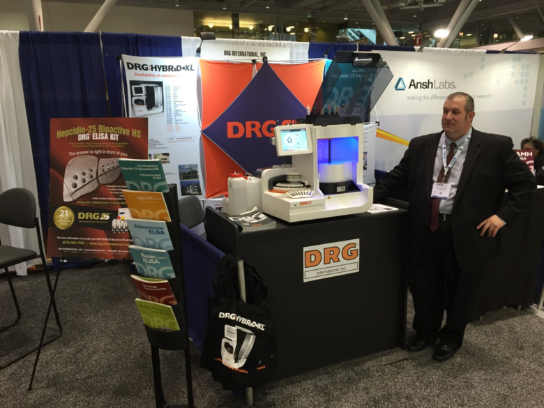 Michael V. Martini III, Director of Sales & Marketing, at the DRG International, Inc. Booth.